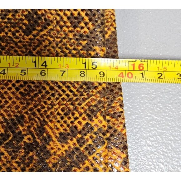 Revolve H:ours Womens XL Link Faux Snakeskin Asymmetrical Mini Skirt NWT - Picture 10 of 10